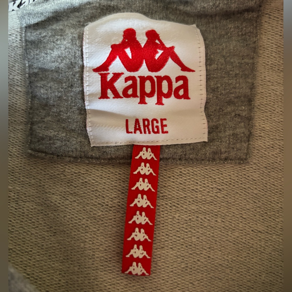Kappa Pullover Cropped Monogram Grey Sweatshirt L… - image 7
